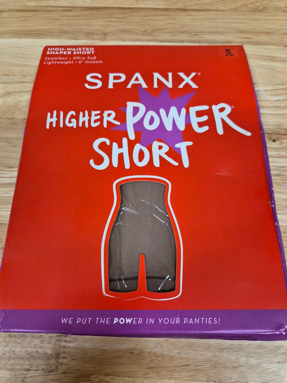 Spanx Women's High Waisted Shorts M Cafe Au Lait Higher Power Short (1385)